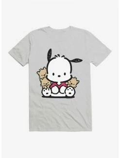 Brand new 👏 Pochacco Sitting With Friends T-Shirt 🧨 -Cheap Sanrio Store 18720512 hi