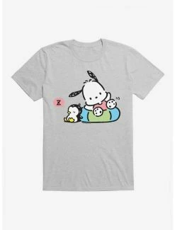 Discount 🎁 Pochacco Swimming & Good Vibes T-Shirt 👍 -Cheap Sanrio Store 18720566 hi