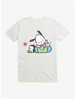 Discount 🎁 Pochacco Swimming & Good Vibes T-Shirt 👍 -Cheap Sanrio Store 18720611 hi
