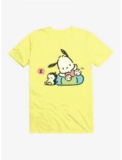 Discount 🎁 Pochacco Swimming & Good Vibes T-Shirt 👍 -Cheap Sanrio Store 18720620 hi