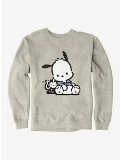 New 😀 Pochacco Friend Hugs Sweatshirt ⌛ -Cheap Sanrio Store 18721074 hi