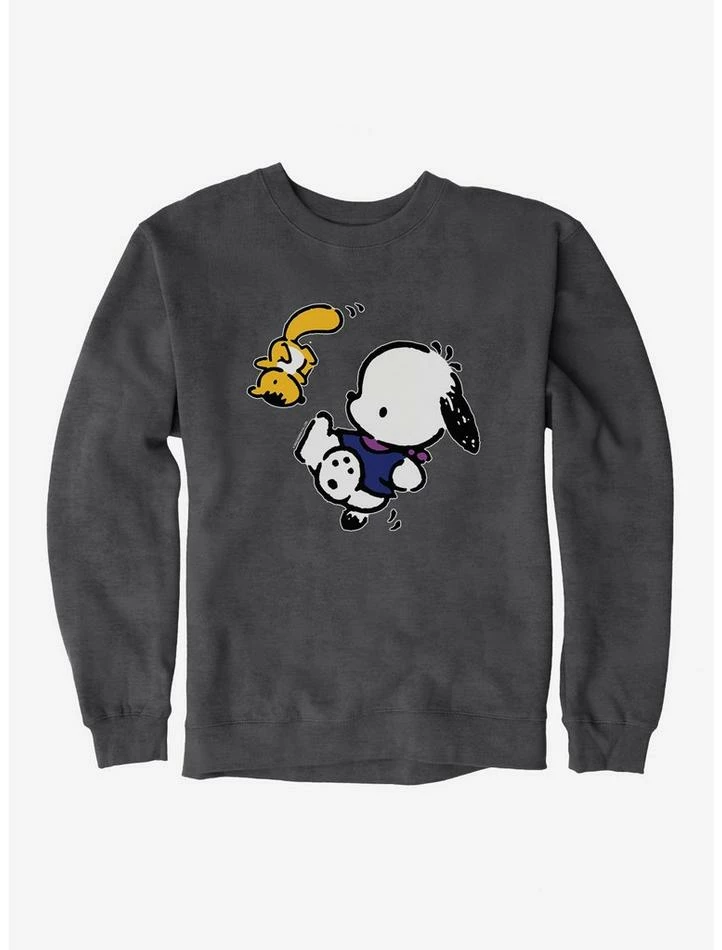 Budget 🤩 Pochacco Hanging Out With Mon-Mon Sweatshirt 🔔 3 Budget 🤩 Pochacco Hanging Out With Mon-Mon Sweatshirt 🔔