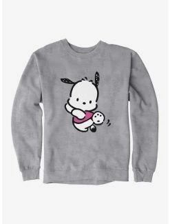 Promo 🥰 Pochacco Kicking It Sweatshirt ❤️ -Cheap Sanrio Store 18721165 hi