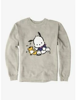 Best deal 🌟 Pochacco Playing With Mon-Mon Sweatshirt 🔔 -Cheap Sanrio Store 18721284 hi