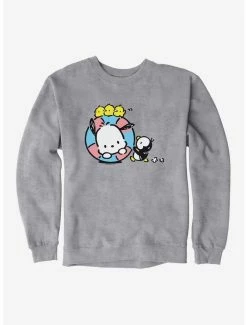 Best Pirce 💯 Pochacco Swimming With Friends Sweatshirt 🤩 -Cheap Sanrio Store 18721480 hi