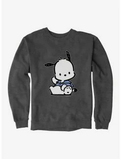 Budget 😍 Pochacco Waving Sweatshirt ✨ -Cheap Sanrio Store 18721578 hi