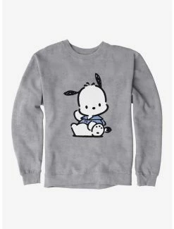 Budget 😍 Pochacco Waving Sweatshirt ✨ -Cheap Sanrio Store 18721585 hi