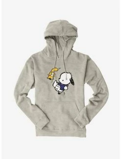 Coupon ⭐ Pochacco Hanging Out With Mon-Mon Hoodie 🔔 -Cheap Sanrio Store 18721972 hi