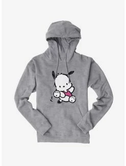 Hot Sale 🎁 Pochacco Here For Fun Leaps Hoodie 🎉 -Cheap Sanrio Store 18721993 hi