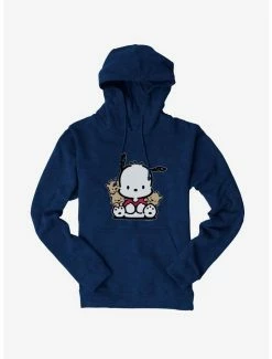 Outlet ✔️ Pochacco Sitting With Friends Hoodie 🎁 -Cheap Sanrio Store 18722210 hi