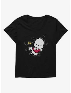 New ❤️ Pochacco Butterfly Chase 👧 Girls T-Shirt Plus Size 🥰 -Cheap Sanrio Store 18722541 hi