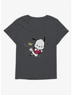 New ❤️ Pochacco Butterfly Chase 👧 Girls T-Shirt Plus Size 🥰 -Cheap Sanrio Store 18722550 hi