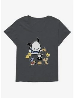 Outlet 🧨 Pochacco Circle Of Friends 👧 Girls T-Shirt Plus Size ✔️ -Cheap Sanrio Store 18722586 hi