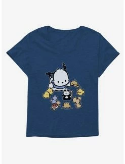 Outlet 🧨 Pochacco Circle Of Friends 👧 Girls T-Shirt Plus Size ✔️ -Cheap Sanrio Store 18722595 hi