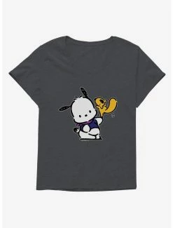 Hot Sale 🎁 Pochacco Dancing With Mon-Mon 👧 Girls T-Shirt Plus Size 🧨 -Cheap Sanrio Store 18722622 hi 1