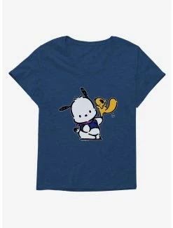 Hot Sale 🎁 Pochacco Dancing With Mon-Mon 👧 Girls T-Shirt Plus Size 🧨 -Cheap Sanrio Store 18722631 hi