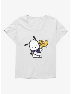 Hot Sale 🎁 Pochacco Dancing With Mon-Mon 👧 Girls T-Shirt Plus Size 🧨 -Cheap Sanrio Store 18722640 hi