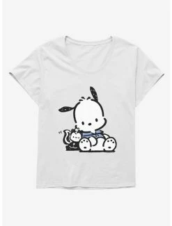 Best reviews of ✨ Pochacco Friend Hugs 👧 Girls T-Shirt Plus Size 🌟 -Cheap Sanrio Store 18722712 hi