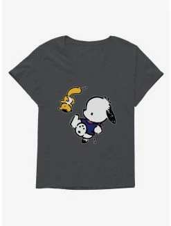 Outlet 👏 Pochacco Hanging Out With Mon-Mon 👧 Girls T-Shirt Plus Size ⭐ -Cheap Sanrio Store 18722730 hi