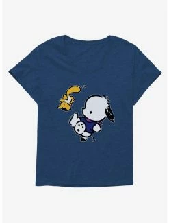 Outlet 👏 Pochacco Hanging Out With Mon-Mon 👧 Girls T-Shirt Plus Size ⭐ -Cheap Sanrio Store 18722739 hi 1