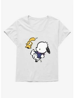 Outlet 👏 Pochacco Hanging Out With Mon-Mon 👧 Girls T-Shirt Plus Size ⭐ -Cheap Sanrio Store 18722748 hi