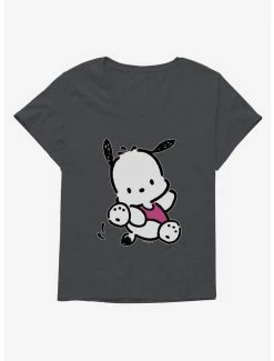Cheapest 🛒 Pochacco Here For Fun Leaps 👧 Girls T-Shirt Plus Size 😀 -Cheap Sanrio Store 18722766 hi