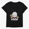 New 🛒 Pochacco Sitting With Friends 👧 Girls T-Shirt Plus Size ✨ -Cheap Sanrio Store 18722973 hi