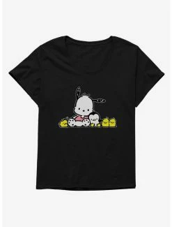 New 😀 Pochacco 🌞 Summer Friends 👧 Girls T-Shirt Plus Size ✔️ -Cheap Sanrio Store 18723009 hi