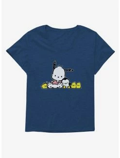 New 😀 Pochacco 🌞 Summer Friends 👧 Girls T-Shirt Plus Size ✔️ -Cheap Sanrio Store 18723027 hi 1