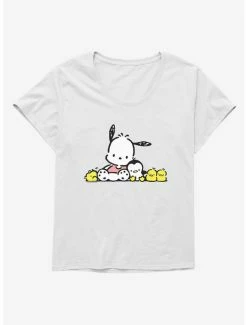 New 😀 Pochacco 🌞 Summer Friends 👧 Girls T-Shirt Plus Size ✔️ -Cheap Sanrio Store 18723036 hi