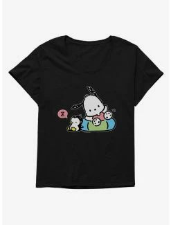 New 👍 Pochacco Swimming & Good Vibes 👧 Girls T-Shirt Plus Size 😉 -Cheap Sanrio Store 18723045 hi