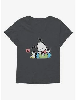 New 👍 Pochacco Swimming & Good Vibes 👧 Girls T-Shirt Plus Size 😉 -Cheap Sanrio Store 18723054 hi 1