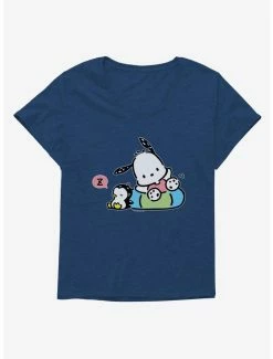 New 👍 Pochacco Swimming & Good Vibes 👧 Girls T-Shirt Plus Size 😉 -Cheap Sanrio Store 18723063 hi