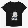 Budget ⌛ Pochacco Waving 👧 Girls T-Shirt Plus Size 🎉 -Cheap Sanrio Store 18723225 hi