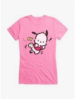 Budget 🧨 Pochacco Butterfly Chase 👧 Girls T-Shirt 🛒 -Cheap Sanrio Store 18723317 hi