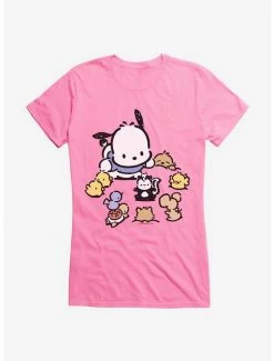 Buy 🤩 Pochacco Circle Of Friends 👧 Girls T-Shirt ✨ -Cheap Sanrio Store 18723359 hi