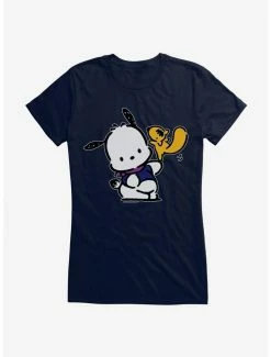 Best deal 🤩 Pochacco Dancing With Mon-Mon 👧 Girls T-Shirt ✔️ -Cheap Sanrio Store 18723415 hi