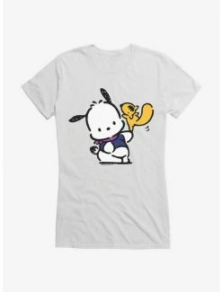 Best deal 🤩 Pochacco Dancing With Mon-Mon 👧 Girls T-Shirt ✔️ -Cheap Sanrio Store 18723422 hi