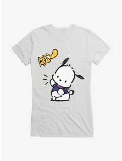 Buy ❤️ Pochacco Flying Mon-Mon 👧 Girls T-Shirt ✨ -Cheap Sanrio Store 18723464 hi