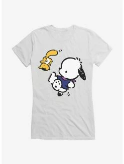 Top 10 ⌛ Pochacco Hanging Out With Mon-Mon 👧 Girls T-Shirt 🌟 -Cheap Sanrio Store 18723548 hi