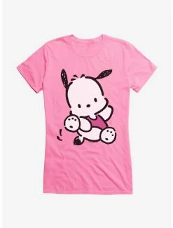 Cheap 🧨 Pochacco Here For Fun Leaps 👧 Girls T-Shirt 🎁 -Cheap Sanrio Store 18723569 hi