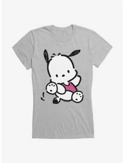 Cheap 🧨 Pochacco Here For Fun Leaps 👧 Girls T-Shirt 🎁 -Cheap Sanrio Store 18723576 hi