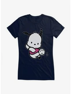 Cheap ❤️ Pochacco Kicking It 👧 Girls T-Shirt 😉 -Cheap Sanrio Store 18723625 hi