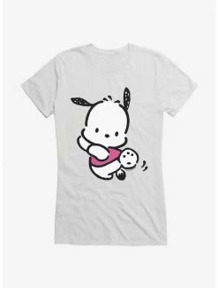 Cheap ❤️ Pochacco Kicking It 👧 Girls T-Shirt 😉 -Cheap Sanrio Store 18723632 hi