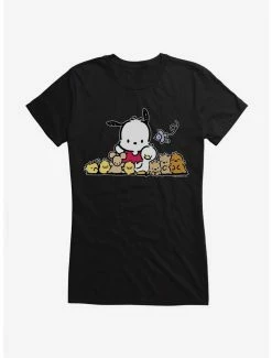 Buy 🔔 Pochacco Outdoor Fun With Friends 👧 Girls T-Shirt ⭐ -Cheap Sanrio Store 18723639 hi