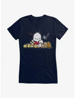Buy 🔔 Pochacco Outdoor Fun With Friends 👧 Girls T-Shirt ⭐ -Cheap Sanrio Store 18723667 hi