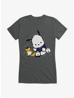 Cheapest ✨ Pochacco Playing With Mon-Mon 👧 Girls T-Shirt ✔️ -Cheap Sanrio Store 18723730 hi 1