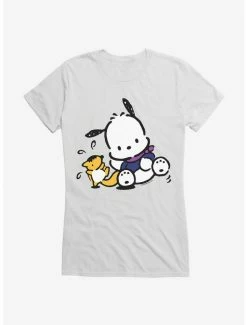 Cheapest ✨ Pochacco Playing With Mon-Mon 👧 Girls T-Shirt ✔️ -Cheap Sanrio Store 18723758 hi