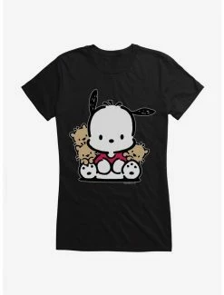 Coupon 🤩 Pochacco Sitting With Friends 👧 Girls T-Shirt ✔️ -Cheap Sanrio Store 18723807 hi
