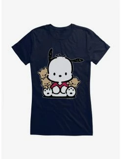 Coupon 🤩 Pochacco Sitting With Friends 👧 Girls T-Shirt ✔️ -Cheap Sanrio Store 18723835 hi